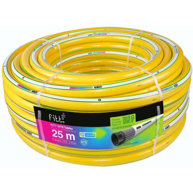 foto del prodotto fitt nts tobby 1 1 4 30mm 25m, tubo per irrigazione giardino, robusto e malleabile per uso intensivo