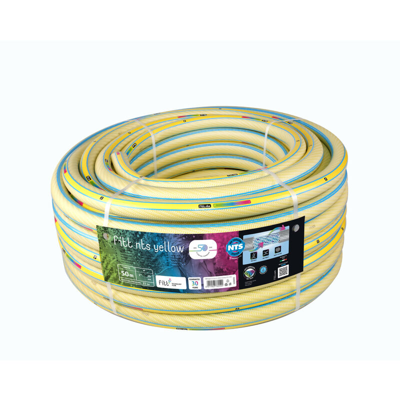 foto del prodotto fitt nts yellow 1 25 mm 50m, tubo per irrigazione giardino, robusto e malleabile per uso intensivo