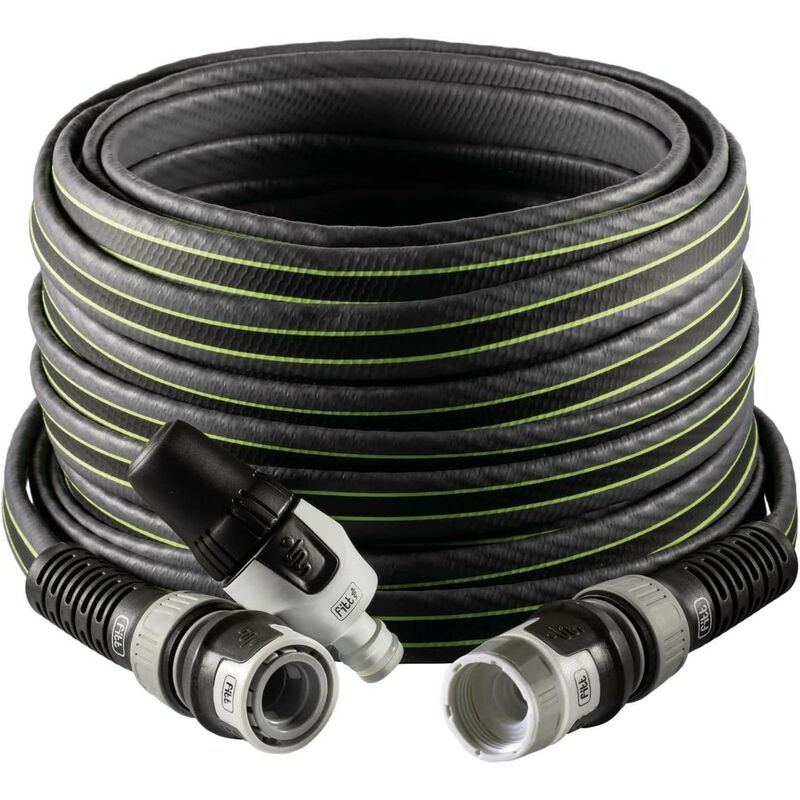 foto del prodotto fitt tubo flessibile con lancia magliato a 3 strati resistente alle forature force rotolo 25 metri