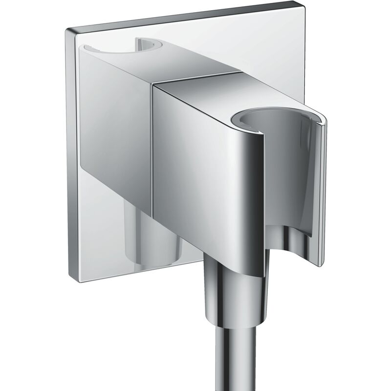 foto del prodotto fixfit e uscita a muro con set porter, cromo, 26889000 - hansgrohe