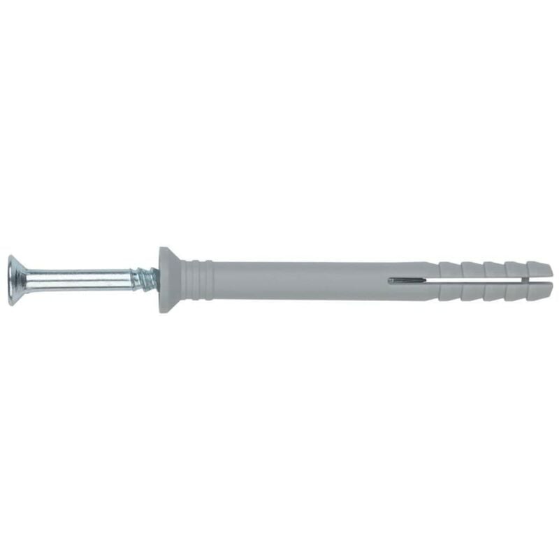 foto del prodotto fixing systems tc ca tasselli chiodabili preassemblati con vite filettata e testa svasata zincata, poliammide 6.6, 8 x 100 mm, diametro 8 mm