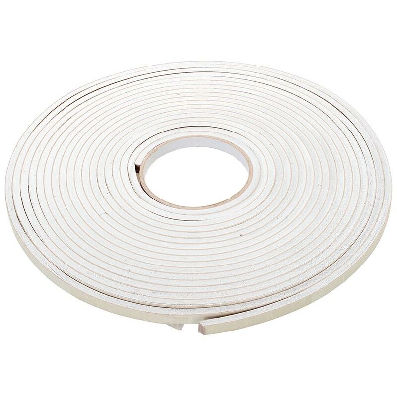 foto del prodotto fixman guarnizione paraspifferi autoadesiva in schiuma eva 3 8 mm 10,5 m, bianco