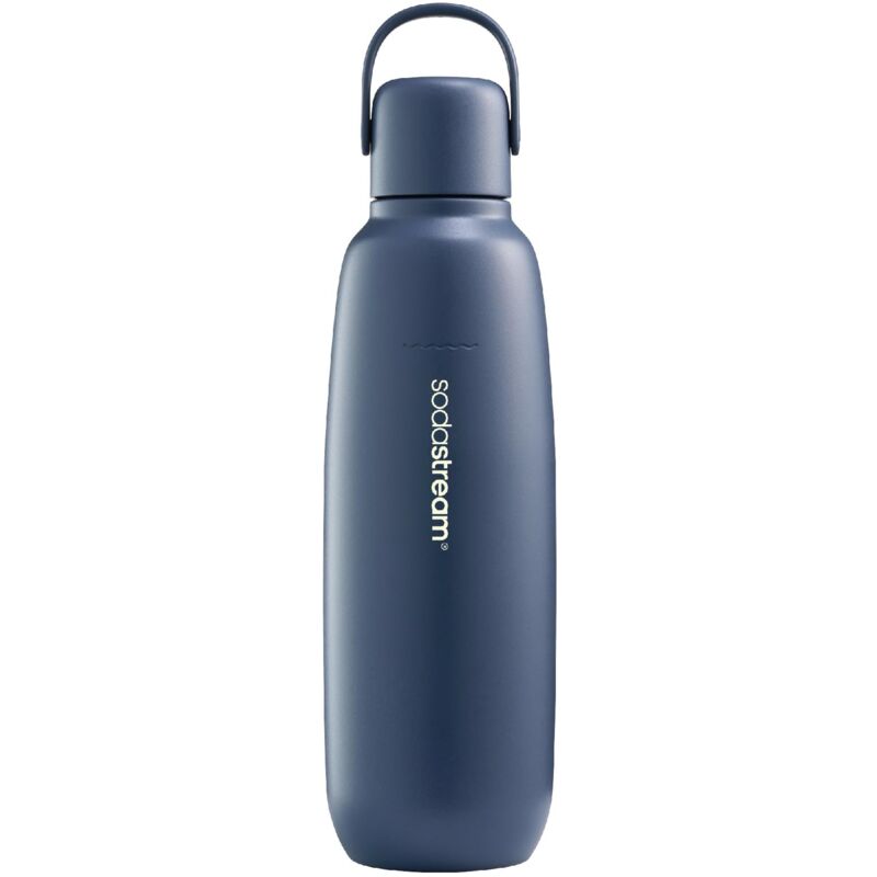 foto del prodotto fizz go cool bottiglia in metallo storm da 0,9 l, lavabile in lavastoviglie, compatibile con duo, e duo, terra uvm, mantiene caldo e freddo fino a