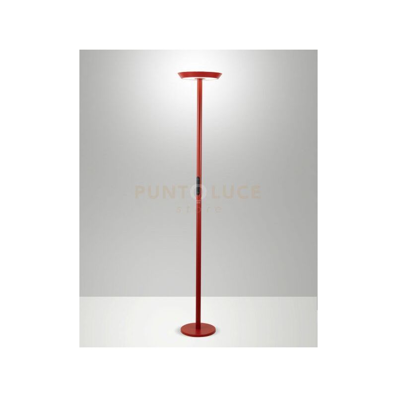 foto del prodotto fizz lampada da terra rossa a led cct 2700k 3200k 4000k 50 10w 3300 900 lm dimmerabile