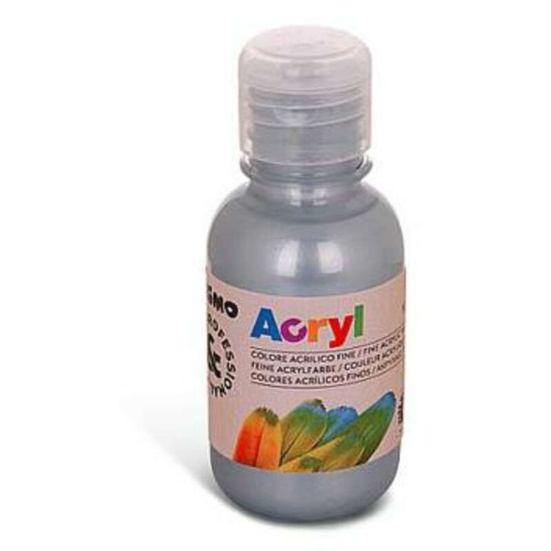 foto del prodotto fl.125ml colore acrilico argento 910 x1