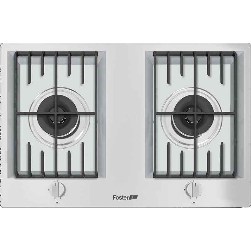 foto del prodotto fl 2f.std. colore del prodotto acciaio inox, posizionamento dell apparecchio da incasso, tipo di piano cottura gas. bruciatore extra large ad alta