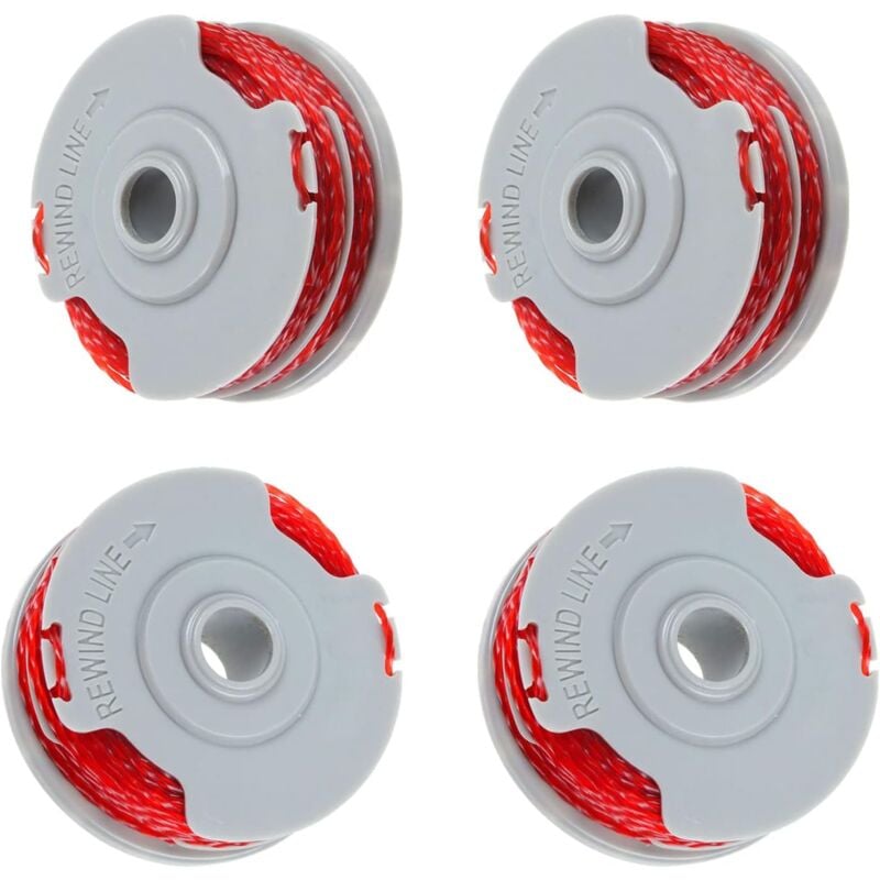 foto del prodotto fl y021 fly mo decespugliatore automatico doppia bobina e filo, 10 m x 0,15 cm, bobina di ricambio per decespugliatore 4 bobine per decespugliatore 