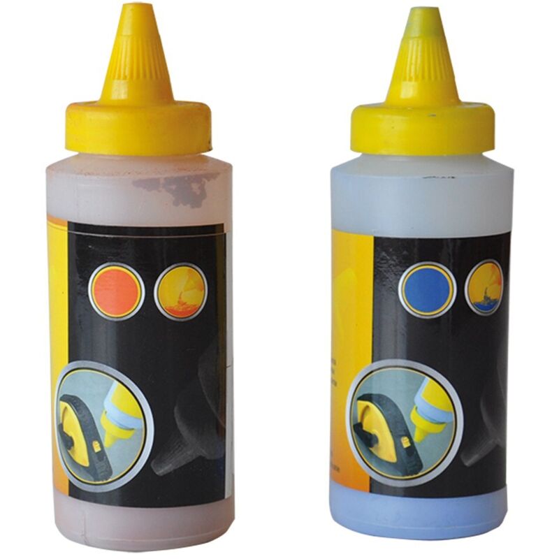 foto del prodotto flacone da 115 grammi di polvere colorata ideale per tracciare righe -rosso