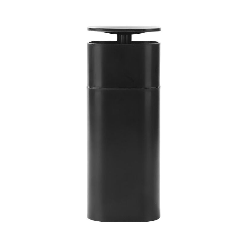 foto del prodotto flacone erogatore pompa a vuoto push down nero, flacone erogatore pompa liquido push down per smalto per unghie e struccante