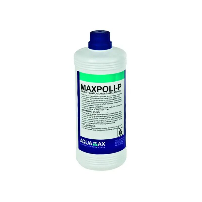 foto del prodotto flacone in polvere anticorrosivo per dosatori max poli p kg 1 aquamax