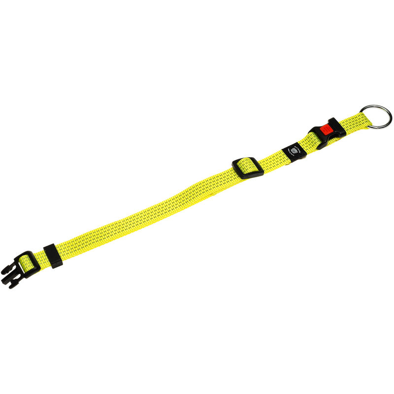 foto del prodotto flamingo k f art sportiv plus collar, giallo riflettente da 15 mm 30 45 cm, regolabile