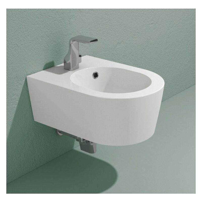 foto del prodotto flaminia bidet link mini sospeso salvaspazio cm. 48 5x36 bianco lucido di