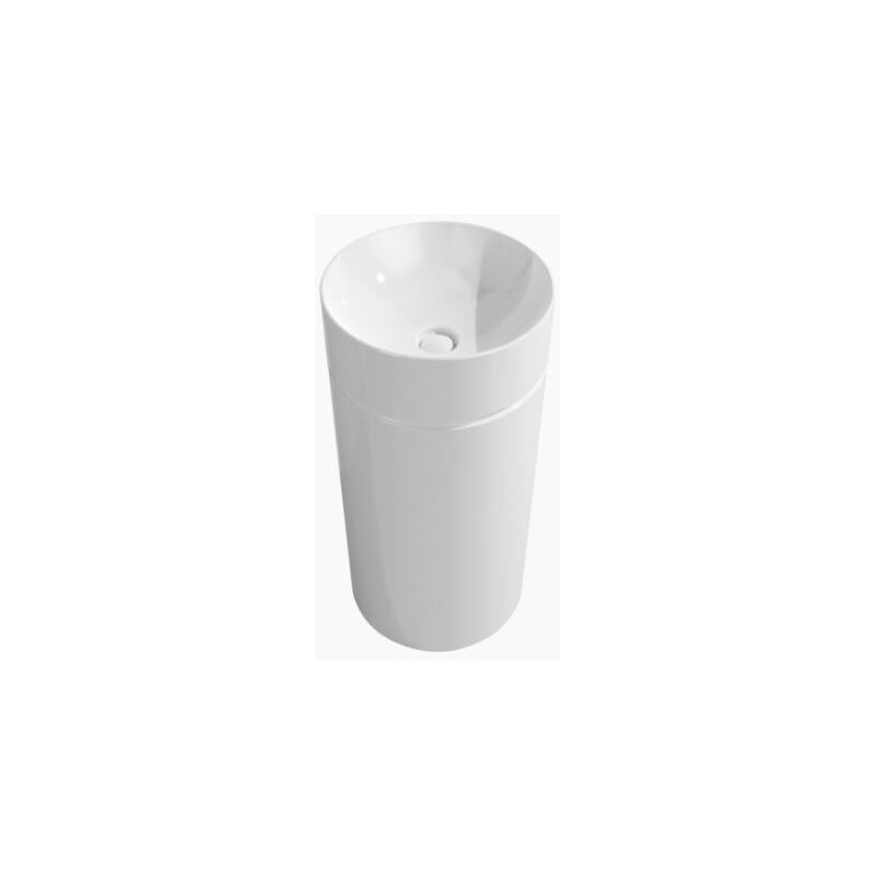 foto del prodotto flaminia lavabo a parete monotwin slim colore bianco lucido