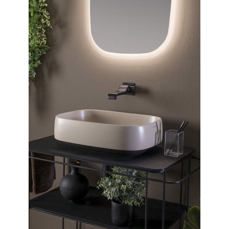 foto del prodotto flaminia lavabo cm 50 da appoggio flag colore bianco lucido