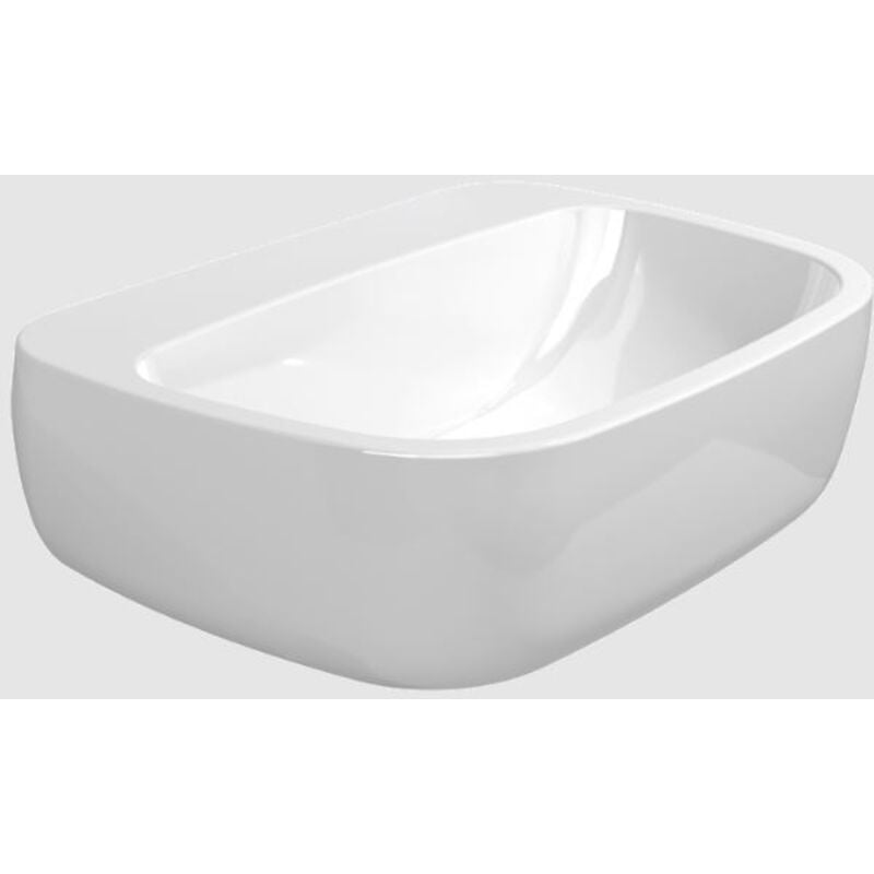 foto del prodotto flaminia lavabo cm 54 da appoggio sospeso mono colore bianco lucido