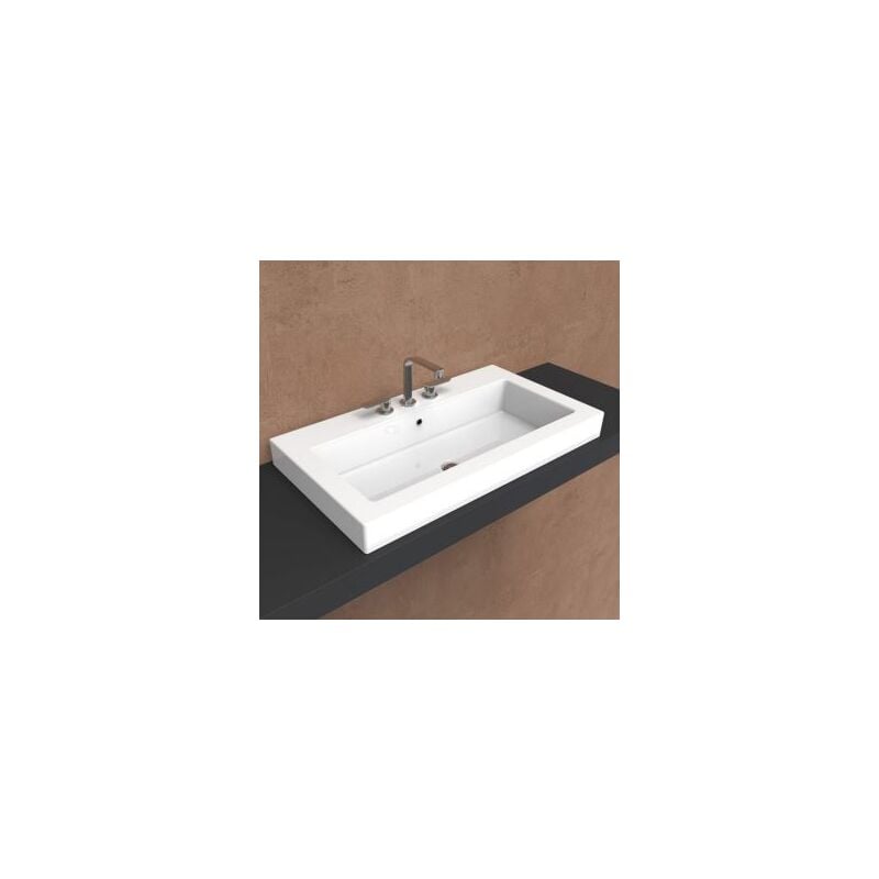 foto del prodotto flaminia lavabo incasso acquagrande 100 cm colore bianco lucido