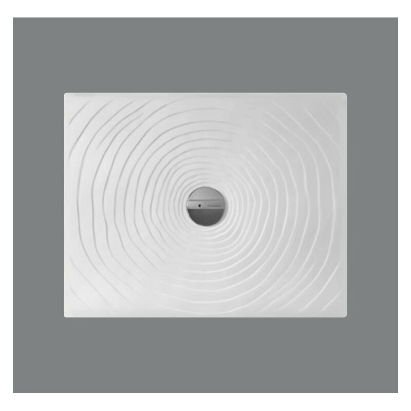 foto del prodotto flaminia piatto doccia 72x90 h.5 5 in ceramica bianco lucido water drop di