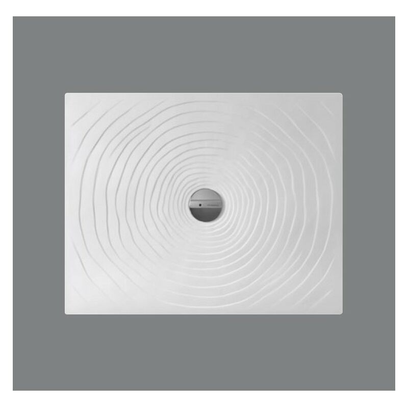 foto del prodotto flaminia piatto doccia 80x100 h.5 5 in ceramica bianco lucido water drop