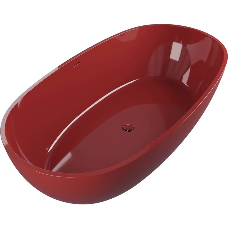 foto del prodotto flaminia vasca da bagno app 176 colore rosso cuoio lucido