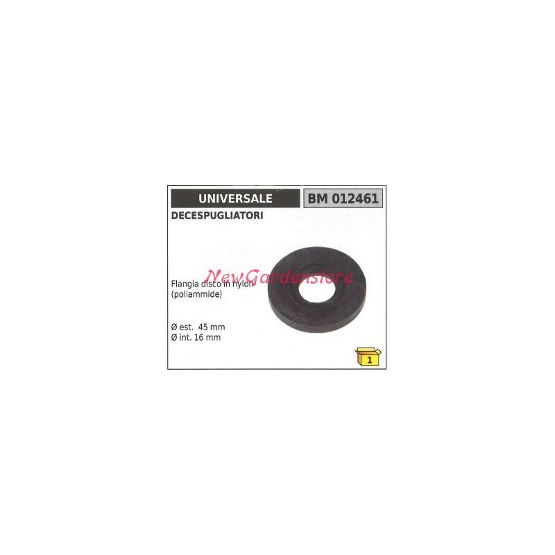 foto del prodotto flangia disco in nylon coppia conica universale decespugliatore 012461