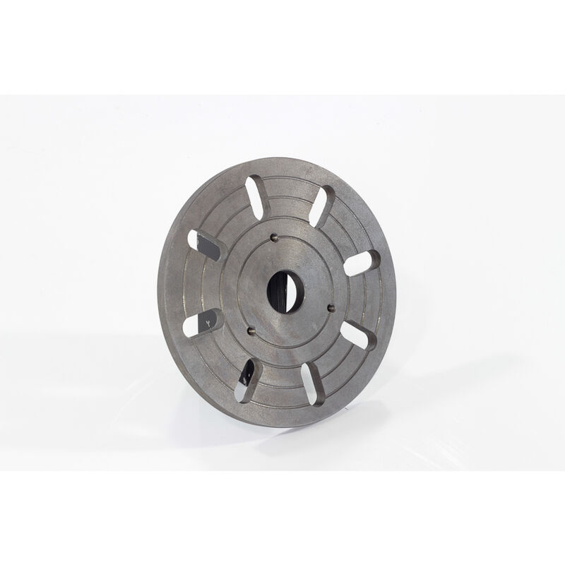 foto del prodotto flangia per mandrino tornio diam 160 mm foro 26 mm sogi fl 160
