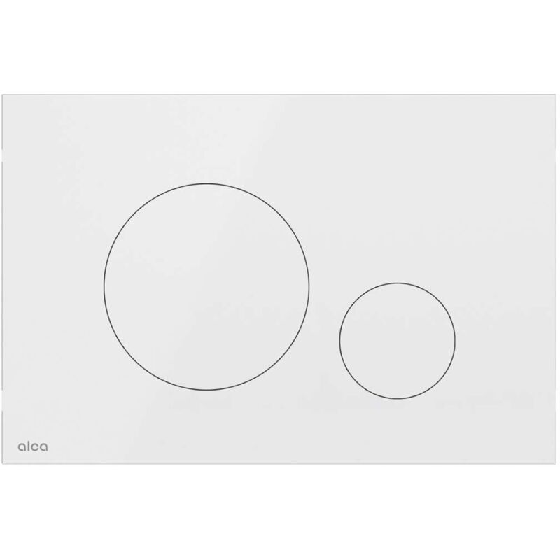 foto del prodotto flat placca di comando, bianco lucido turn white alcadrain