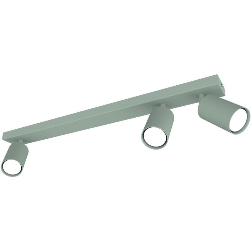 foto del prodotto fleck plafoniera, 3x gu10, max 33w, metallo, verde iceberg, d.6cm - lumicom