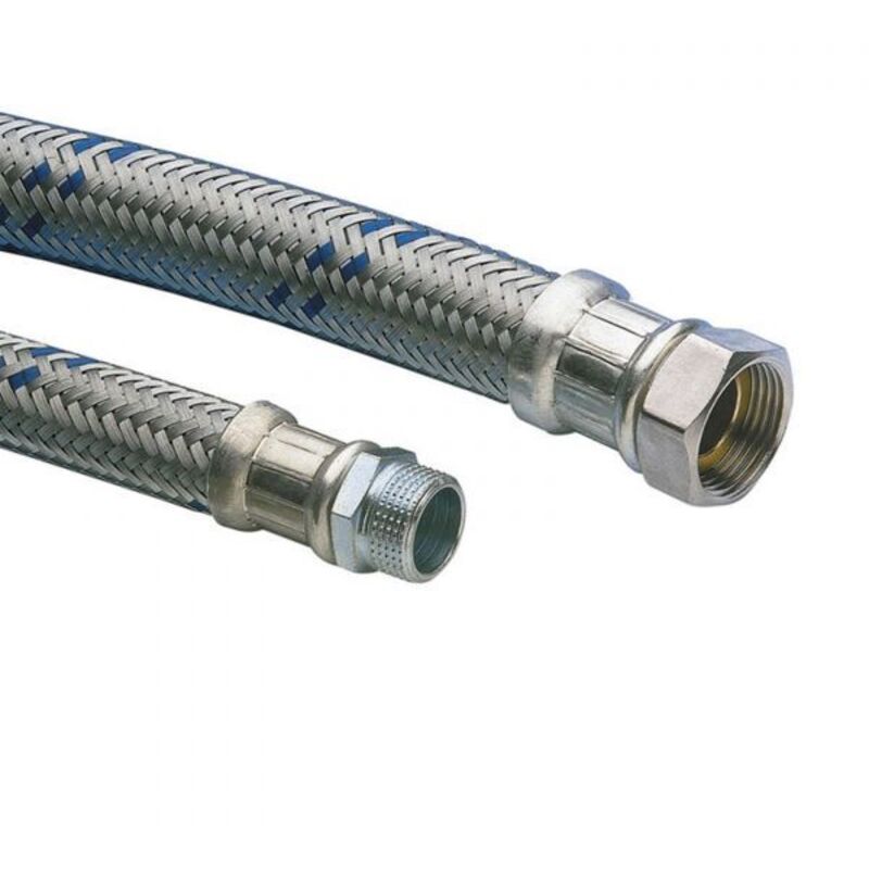 foto del prodotto flessibile acciaio inox antivibrante per acqua mf 40 cm,3/4'