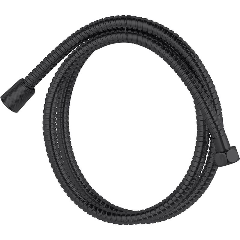 immagine 0 del prodotto flessibile doccia da 150 cm in acciaio nero opaco con doppia aggraffatura