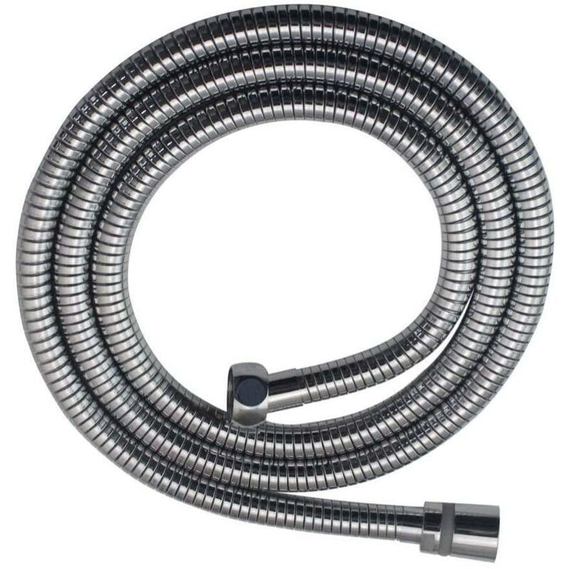 foto del prodotto flessibile doccia in acciaio idrobric diametro 1 2 in 14mm allungabile 150 210 cm, idb blifle0063cr