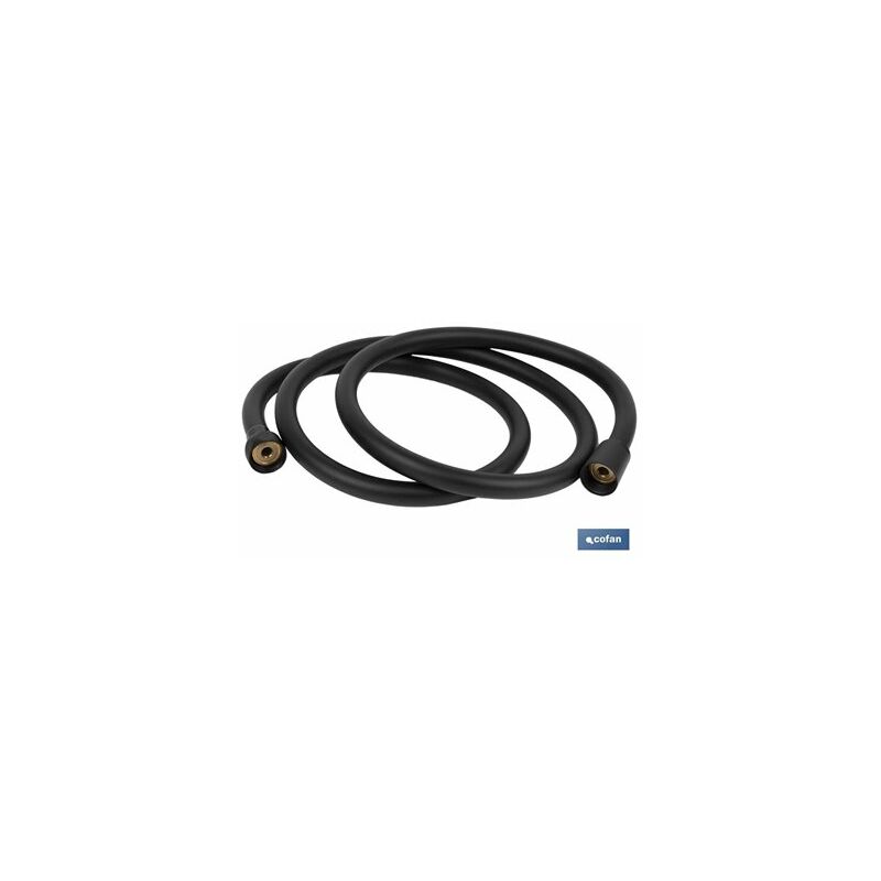 foto del prodotto flessibile doccia in pvc nero opaco da 150 cm modello marmara