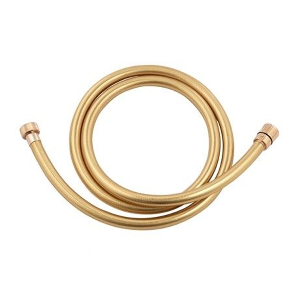 foto del prodotto flessibile doccia retinato dorato in pvc atossico