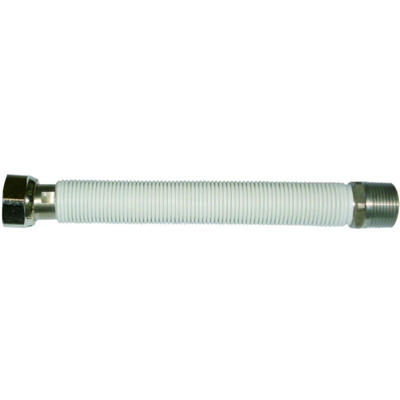 foto del prodotto flessibile estensibile 1 2 mf 220 420 mm per allacciamento acqua caldaia con rivestimento bianco 00000016107