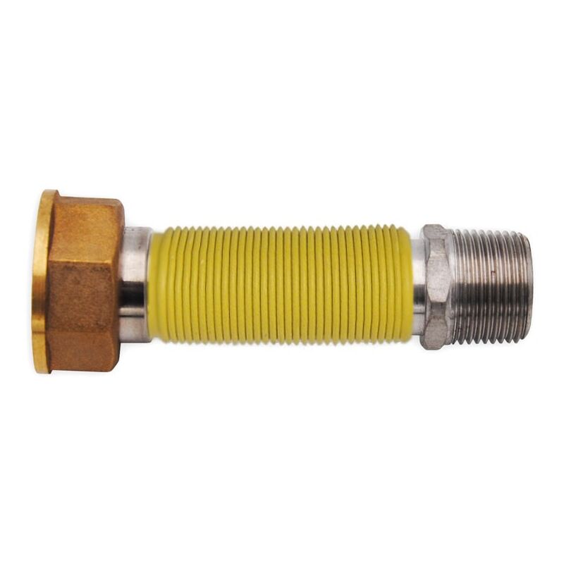 foto del prodotto flessibile gas per allacciamento contatori 1 1 4 fg x 1 f con guaina gialla l. 150 300 mm 00000016182