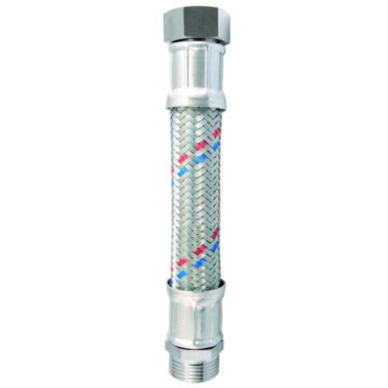 foto del prodotto flessibile in acciaio inox antivibrante cm 30 mf 1' tubo acqua elettropompa