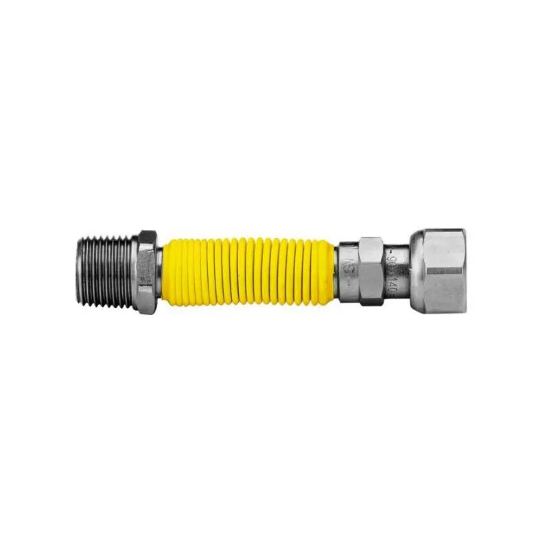 foto del prodotto flessibile in acciaio inox estensibile rivestito per gas maschio femmina m.f. 1 2 mm 130 220 flexa