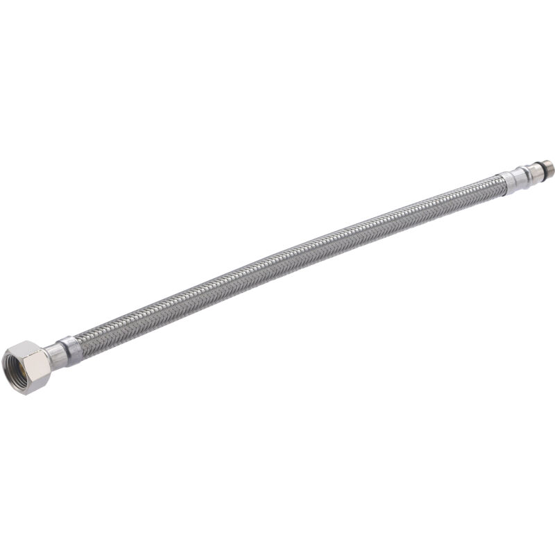 foto del prodotto flessibile in acciaio inox maschio 10x100 femmina 12x17, lunghezza 33 cm dn8 qt 1 noyon thiebault