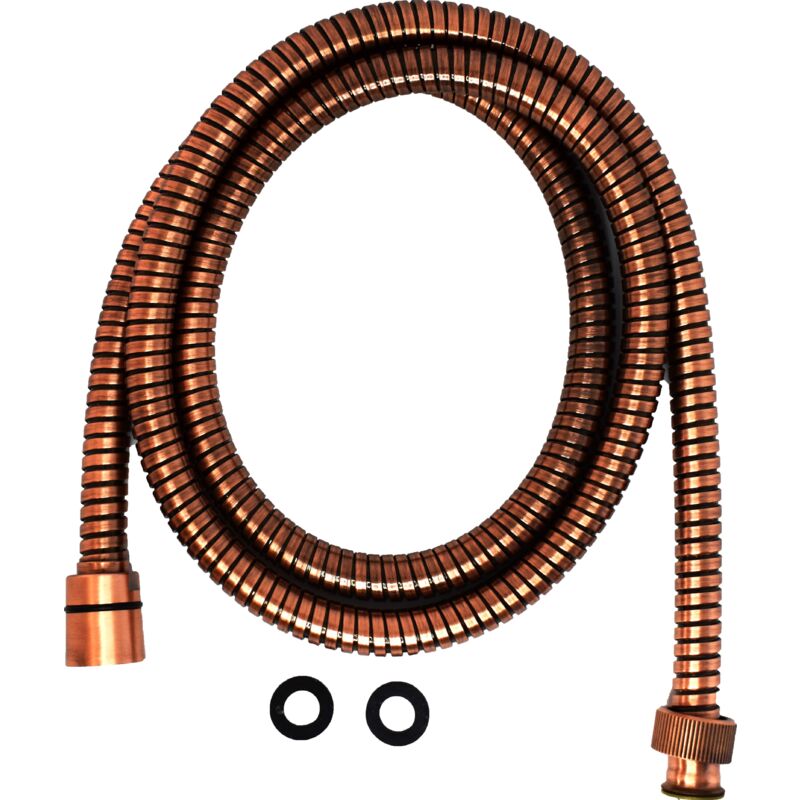 foto del prodotto flessibile in ottone colore rame antico connessione 1 2x1 2 gas sphera fld155801ra rame