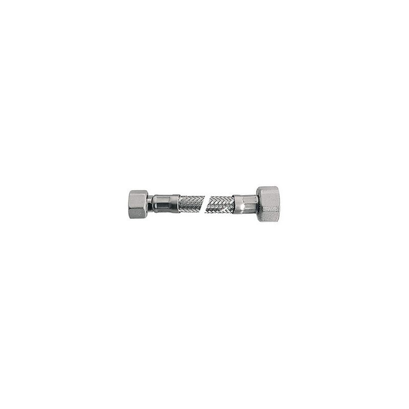 foto del prodotto flessibile inox mod. lux normale cm. 15 con guarnizione mf 1 2x3 8