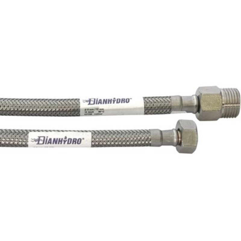 foto del prodotto flessibile inox modello prolungato cm. 50 mf 1 2 x 3 8