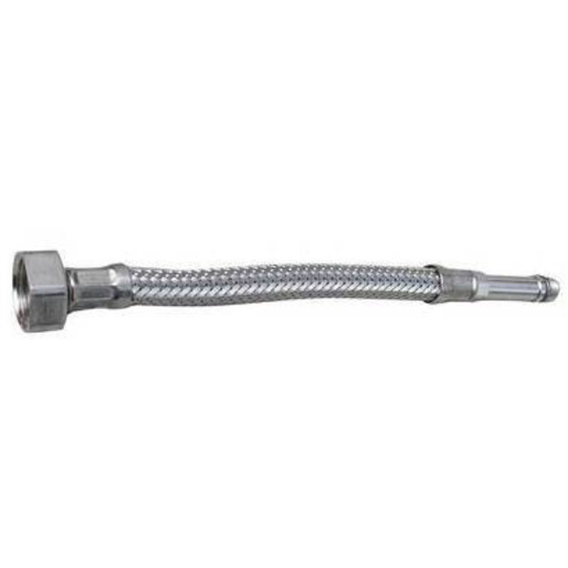 foto del prodotto flessibile inox prolungato per rubinetterie monoforo f 1/2 cm. 20 diam. 10 dh