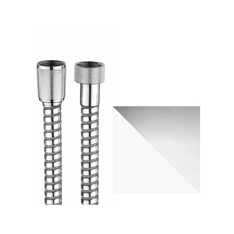 foto del prodotto flessibile stretch flex per doccia 1 2 x 1 2 ff conico, bianco cromo, l. cm. 150 a00101c00113021