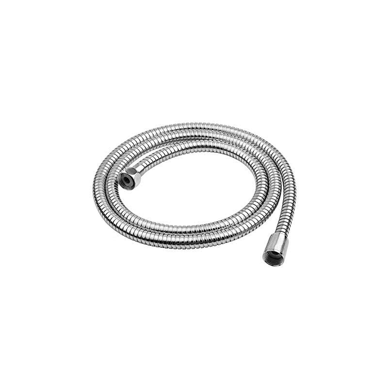 foto del prodotto flessibile tubo per doccia con rivestimento cromato da 150cm doppia aggraffatura