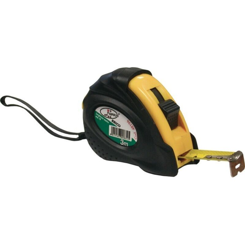 foto del prodotto flessometro bicomponente brico sirius mt3 mm19 nastro acciaio metro