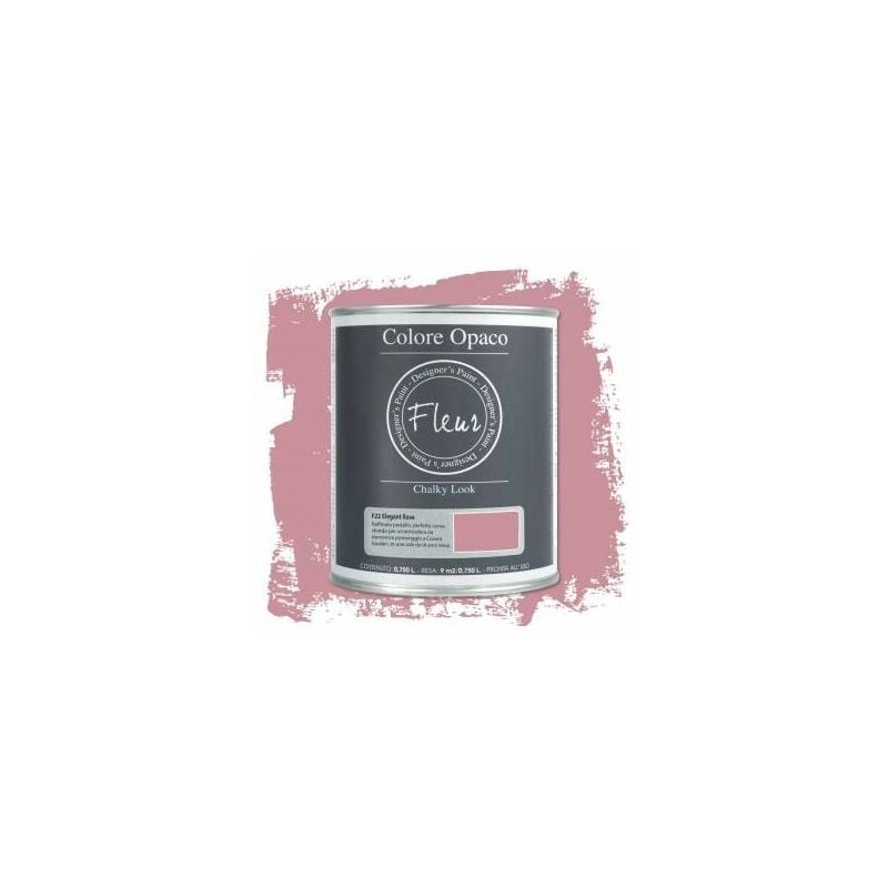 foto del prodotto fleur chalky colore opaco effetto gesso 750 ml f22 elegant rose