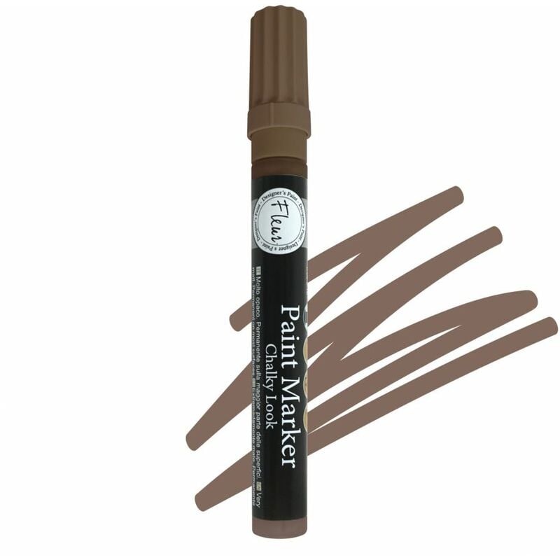 foto del prodotto fleur paint marker punta media 2 4 mm f17 chocolate wish pennarello