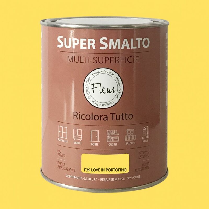 immagine 0 del prodotto fleur super smalto multi superficie 750ml f39 love in portofino