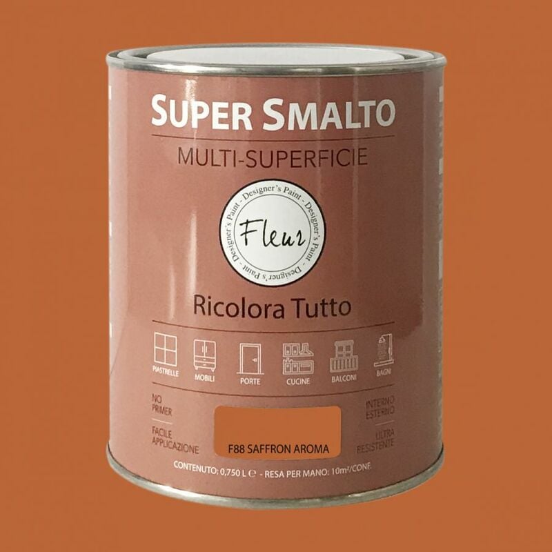 foto del prodotto fleur super smalto multi superficie 750ml f88 saffron a