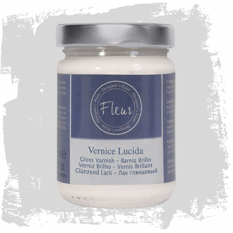 foto del prodotto fleur vernice di finitura protezione finale trasparente opaca lucida satinata formato 130 ml finitura lucida