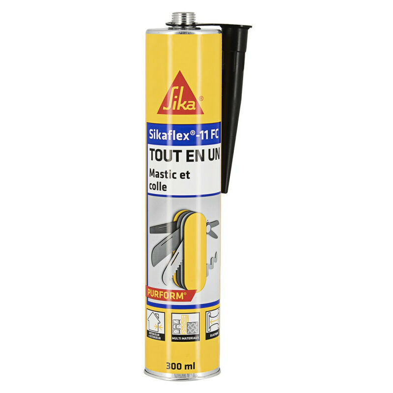 foto del prodotto flex 11 fc adesivo purform nero 300ml sika